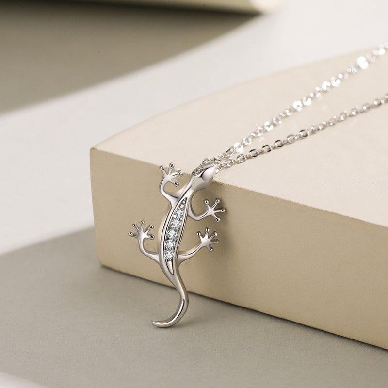 S925 Gecko Pendant Necklace