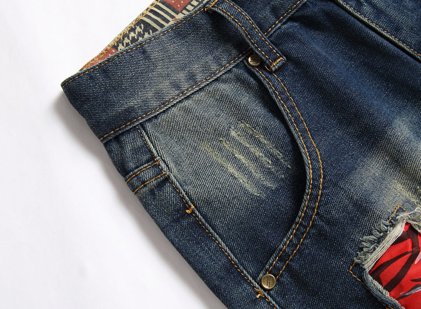 Herren Jeans mit Lochpatch