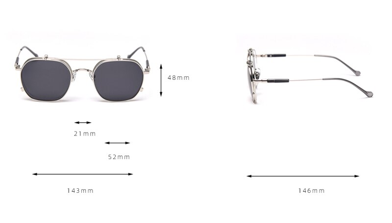 Polarisierte Flip-Sonnenbrille