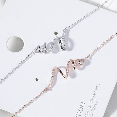 S925 Heartbeat Necklace