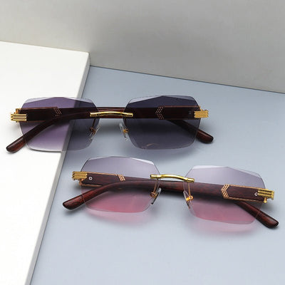 Irregular Metal Sunglasses