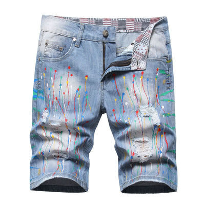 Hand-Paint Ripped Jeans