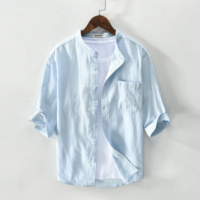 Men's Fashion Cotton And Linen  Shirt