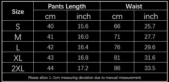 Kurze Hosen für den Sommer