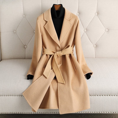 Autumn And Winter New Double - sided Cashmere Coat - Belisimo