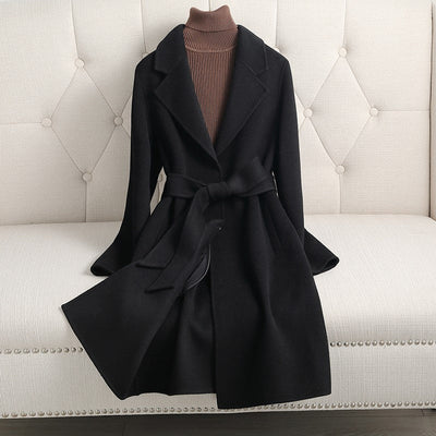 Autumn And Winter New Double - sided Cashmere Coat - Belisimo