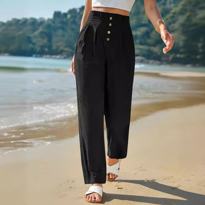 Casual High Waist Trousers For Women - Belisimo