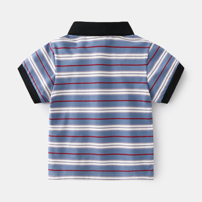 Casual Style Children's Lapel Short Sleeve Top - Belisimo