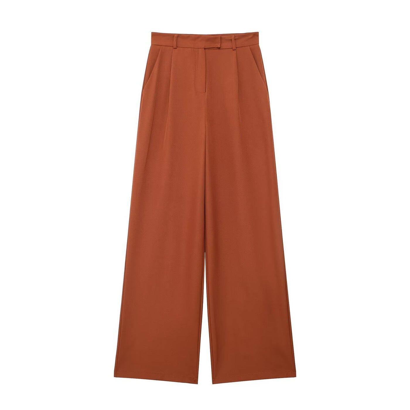 Casual Women's Unisex Style Wide Leg Trousers - Belisimo