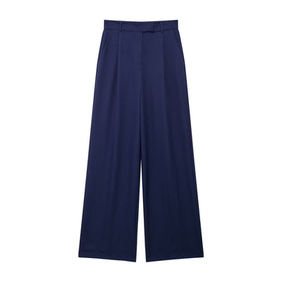 Casual Women's Unisex Style Wide Leg Trousers - Belisimo