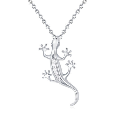 S925 Gecko Pendant Necklace