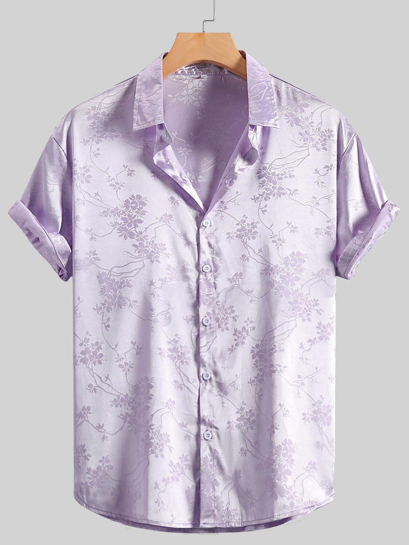 Summer Men's Embroidered Short-sleeved Shirt