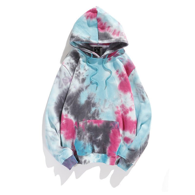 Dark Style Tie - dye Gradient Color Hong Kong Style Hoodie Sweater - Belisimo