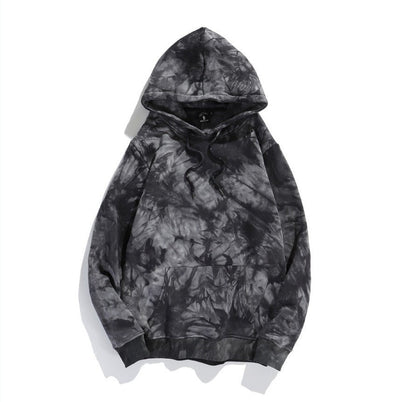 Dark Style Tie - dye Gradient Color Hong Kong Style Hoodie Sweater - Belisimo