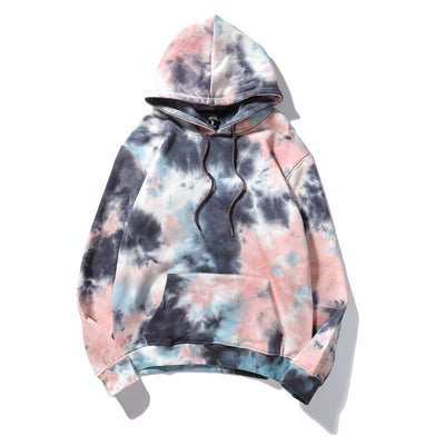 Dark Style Tie - dye Gradient Color Hong Kong Style Hoodie Sweater - Belisimo