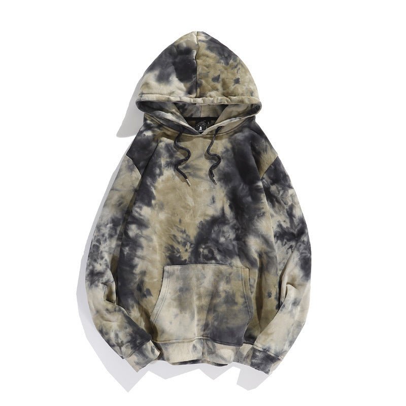 Dark Style Tie - dye Gradient Color Hong Kong Style Hoodie Sweater - Belisimo