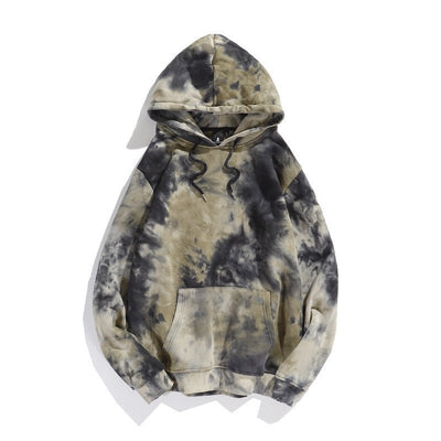 Dark Style Tie - dye Gradient Color Hong Kong Style Hoodie Sweater - Belisimo