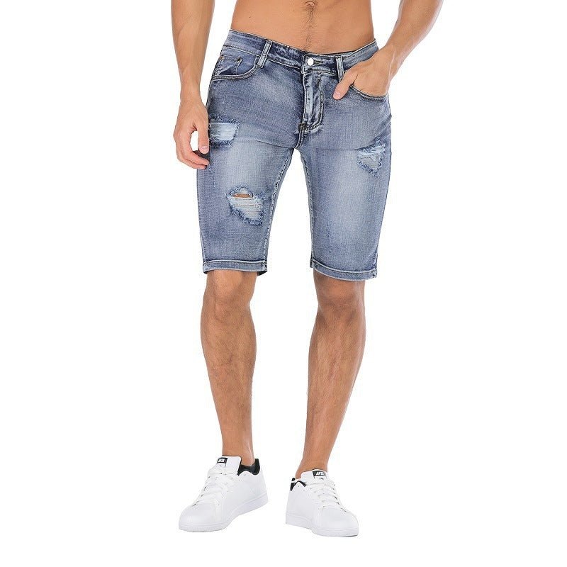 Kurze Stretch-Jeans