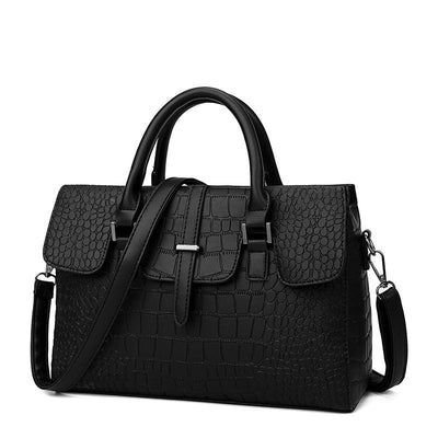 Embossed stone pattern handbag female shoulder diagonal handbag pattern - Belisimo