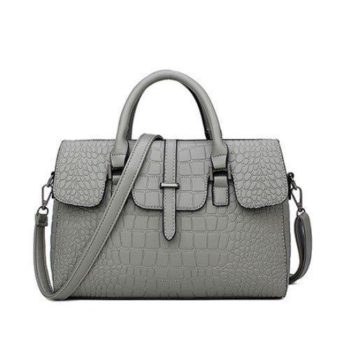 Embossed stone pattern handbag female shoulder diagonal handbag pattern - Belisimo