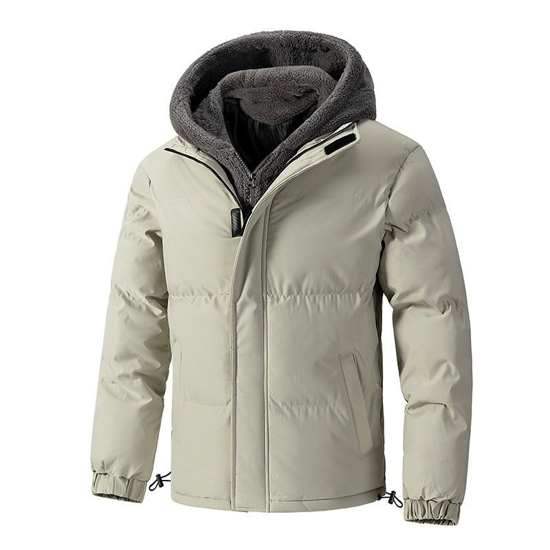 Fake Two Pieces Loose Padded Coat Men - Belisimo