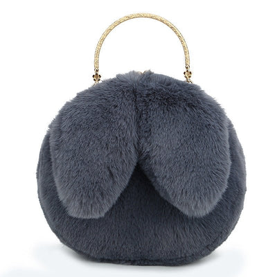 Fashion chain ear plush handbag - Belisimo