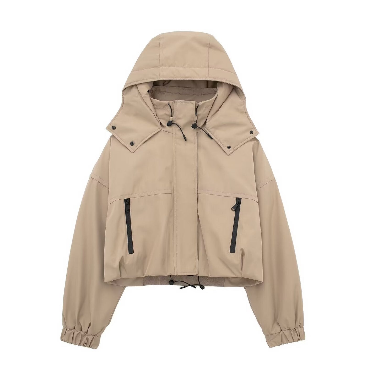 Fashion Hooded Short Jacket Women - Belisimo