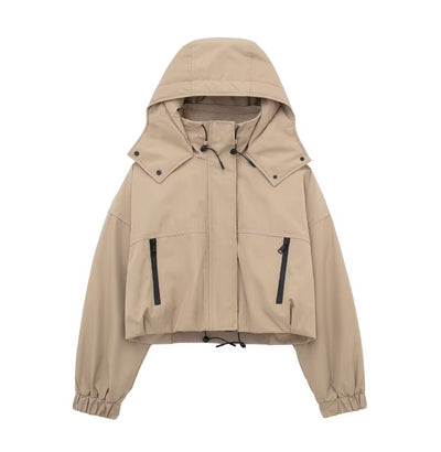 Fashion Hooded Short Jacket Women - Belisimo