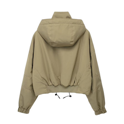 Fashion Hooded Short Jacket Women - Belisimo