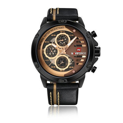 Fashion Water Calendar Belt Quartz Watch Men's Watch - Belisimo