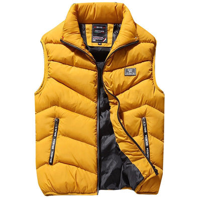 Large Size New Men's Autumn And Winter Down Cotton Vest Jacket - Belisimo