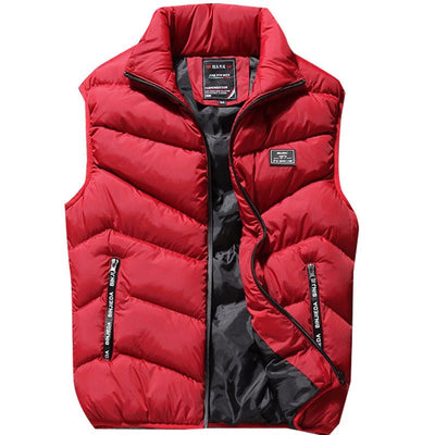 Large Size New Men's Autumn And Winter Down Cotton Vest Jacket - Belisimo