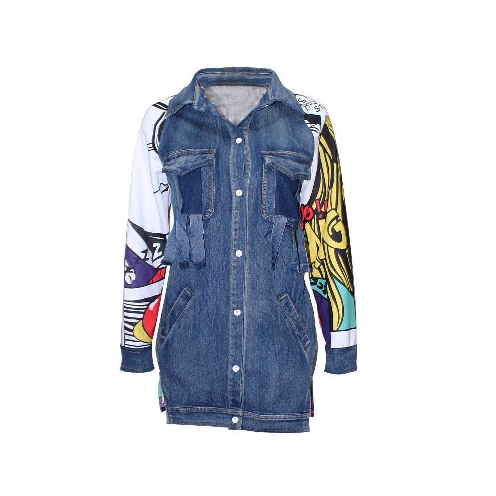 Long sleeve denim jacket - Belisimo