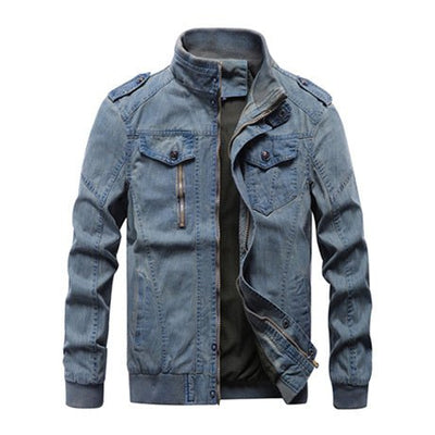 Men's casual denim jacket - Belisimo