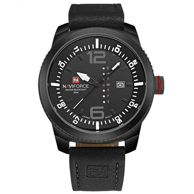 Men's Quartz Watch Waterproof Calendar Watch Belt Casual Men's Watch - Belisimo