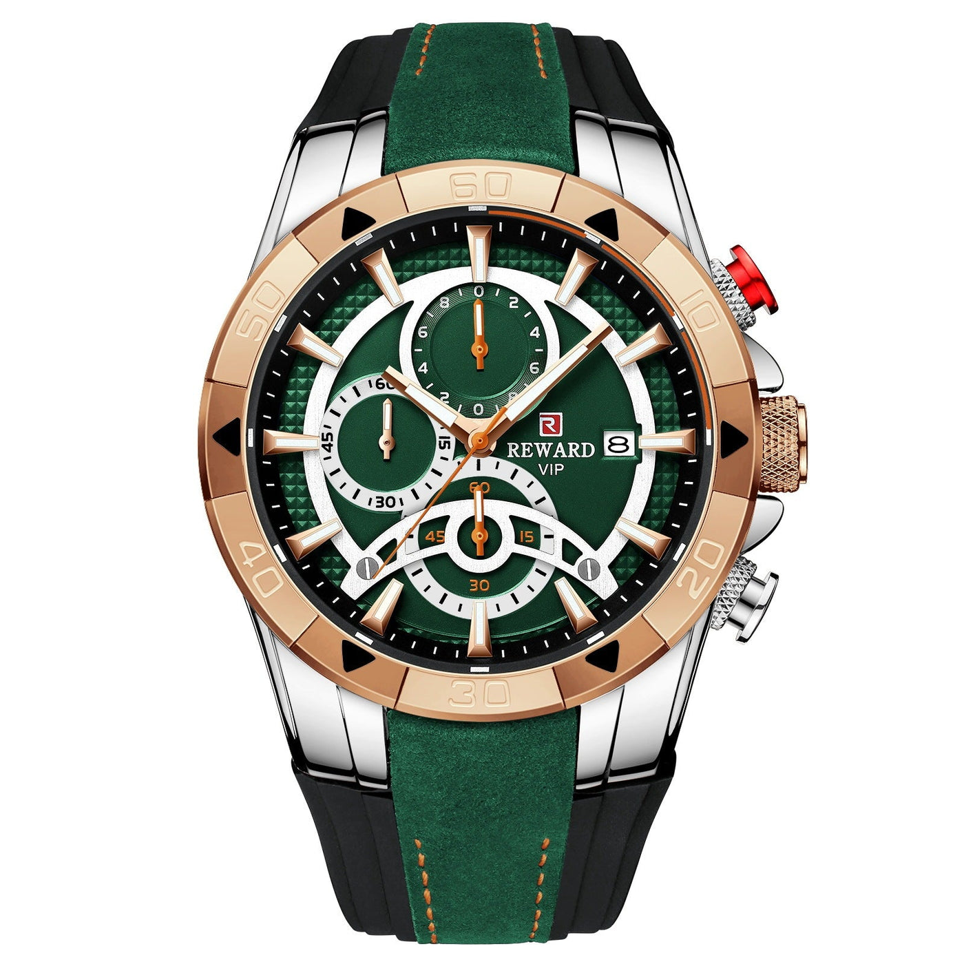 Men's Watch Calendar Watch Tape Quartz Watch Six - pin Watch Business Men's Watch - Belisimo