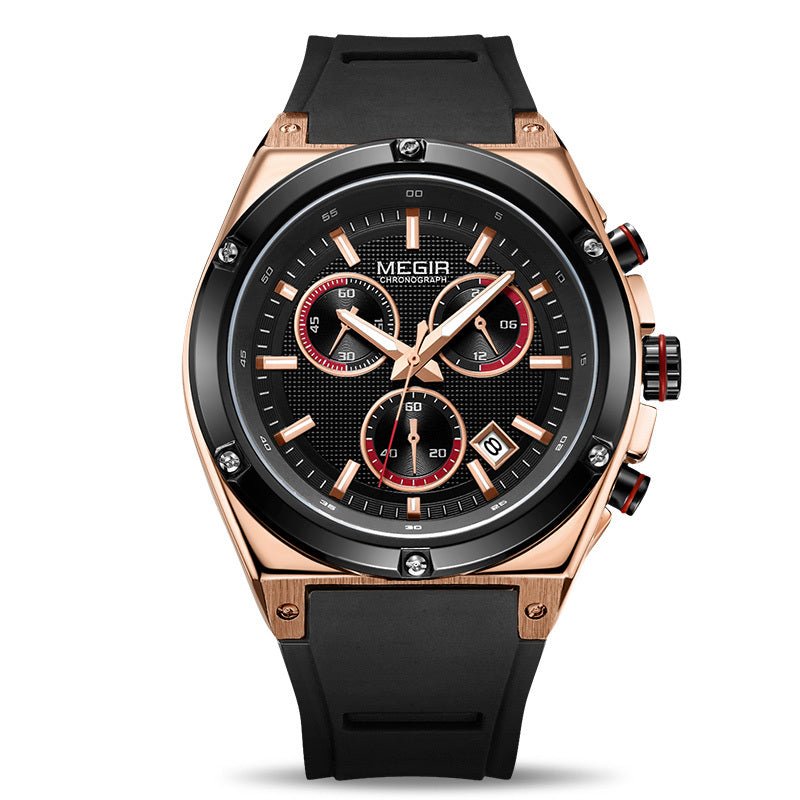 Men's Watch Fashion Multifunctional Sports Silicone Watch - Belisimo