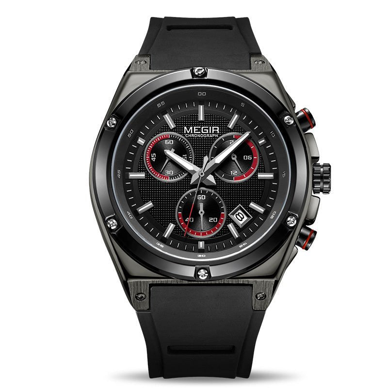 Men's Watch Fashion Multifunctional Sports Silicone Watch - Belisimo