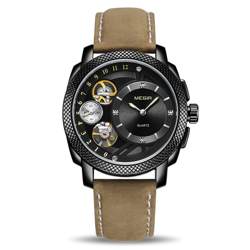 Men's Watch Non - mechanical Watch Fashion Sports Hollow Watch - Belisimo