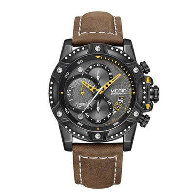 Quartz Men's Watch Casual Fashion Leather Watch - Belisimo