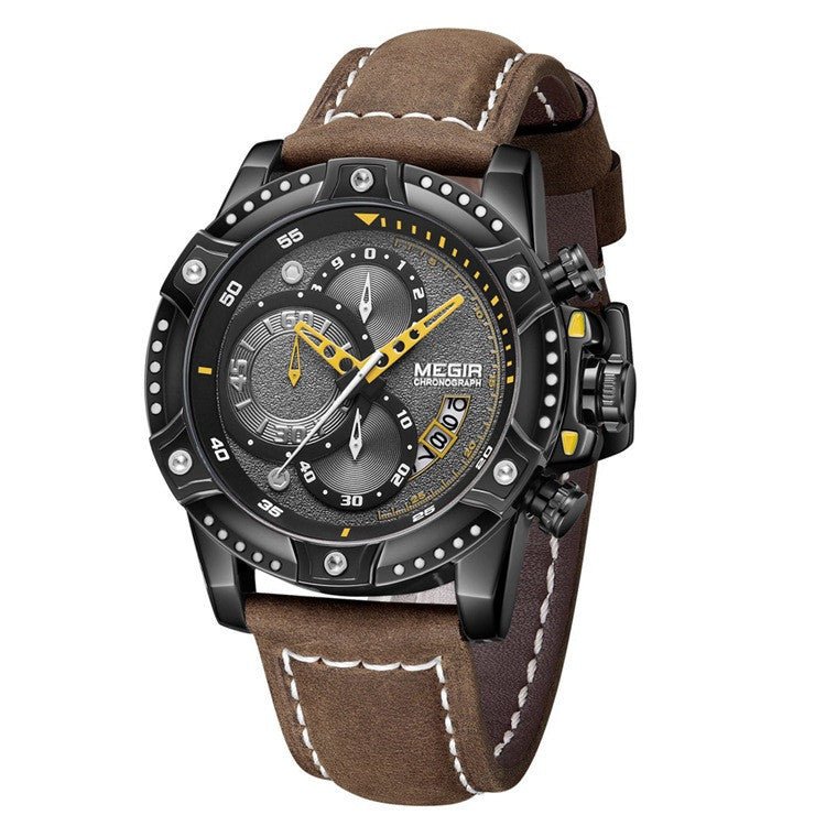 Quartz Men's Watch Casual Fashion Leather Watch - Belisimo