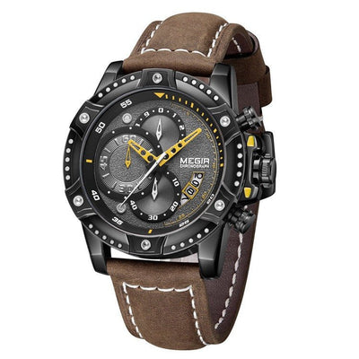 Quartz Men's Watch Casual Fashion Leather Watch - Belisimo