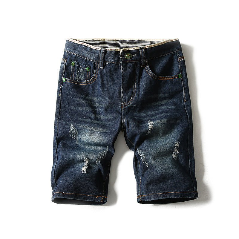 Thin men's denim shorts - Belisimo