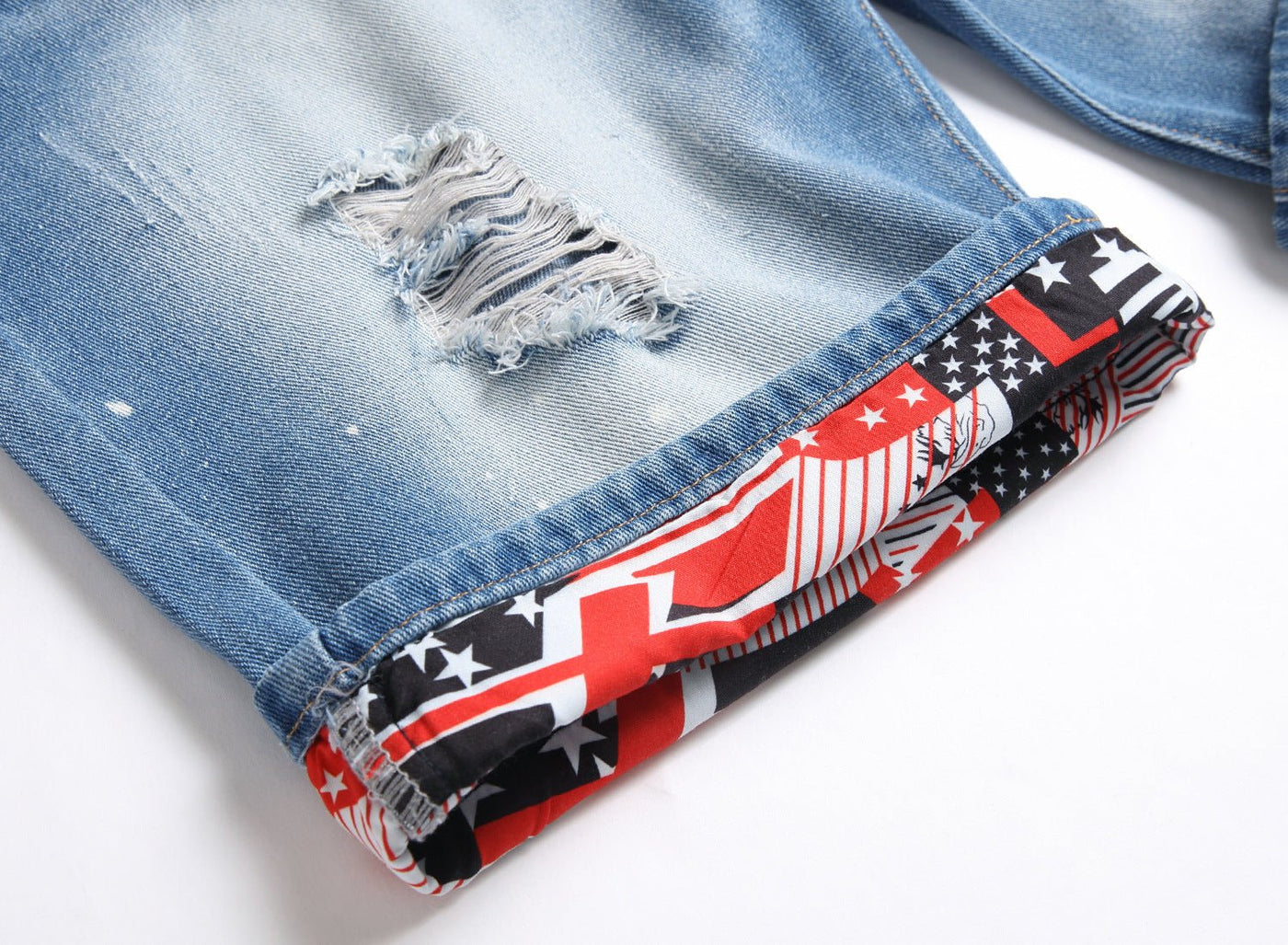 Trendy Ripped Shorts Jeans - Belisimo