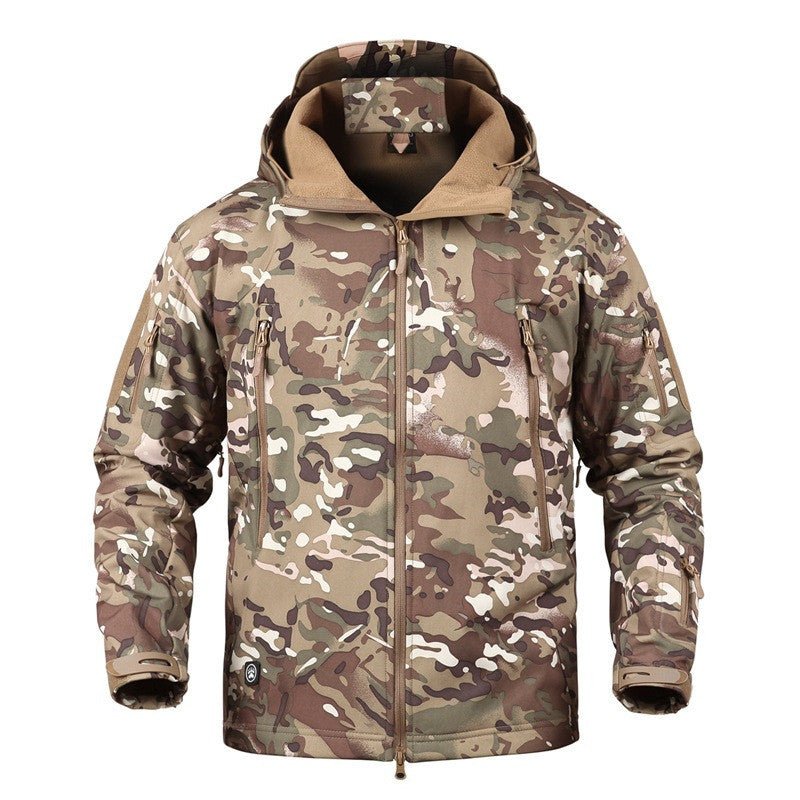 Warm And Cold Camouflage Tactical Jacket - Belisimo