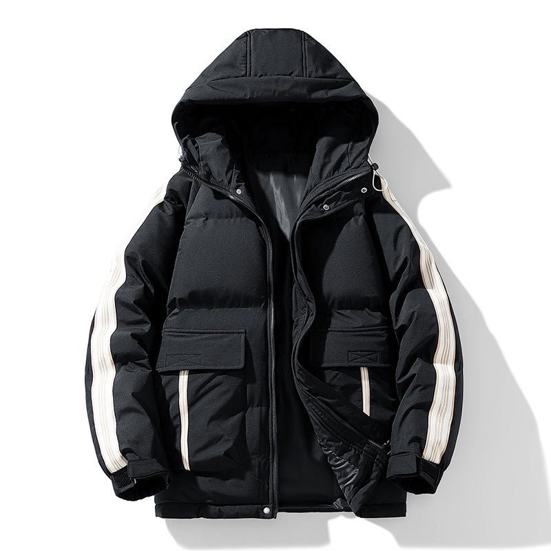 Winter Men's Cotton - padded Coat Outdoor Teen Hooded - Belisimo