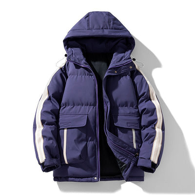 Winter Men's Cotton - padded Coat Outdoor Teen Hooded - Belisimo