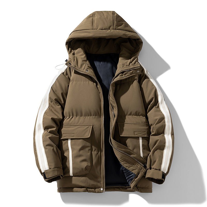 Winter Men's Cotton - padded Coat Outdoor Teen Hooded - Belisimo